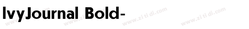 lvyJournal Bold字体转换